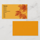 Herfstcluster Visitekaartje (Voorkant / Achterkant)