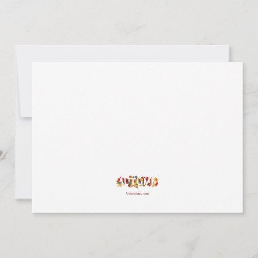 Herfstcocktails en diner kaart (Achterkant)