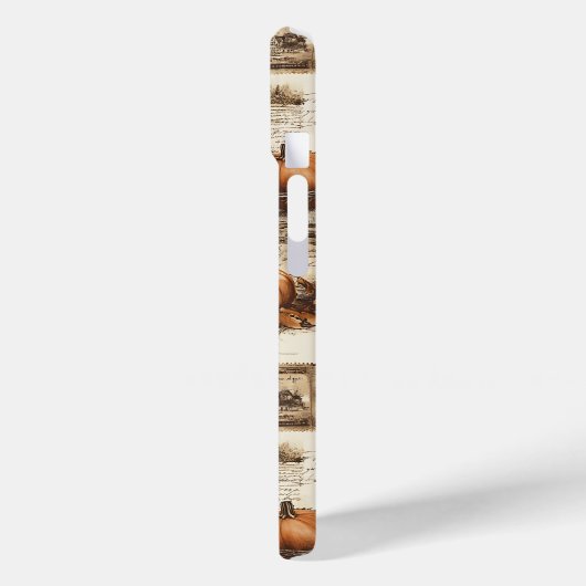 herfstcollage | Rustic Sepia Ephemera Case-Mate iPhone Case (Achterkant / Links)