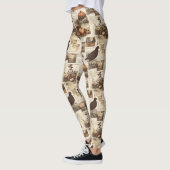  herfstcollage | Rustic Sepia Ephemera Leggings (Links)