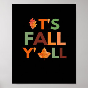 Herfstcollectie Het is herfst, jongens Clas Poster