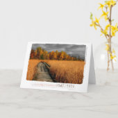 herfstdag blanco dankbaarheid foto kaart (Gele Bloem)