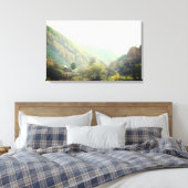 Herfstdag Dorp Berg Foto Single Canvas Afdruk (Insitu (Slaapkamer))