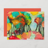 Herfstdag Uitnodiging Herfst in liefde Trouwuitnod (Voorkant / Achterkant)