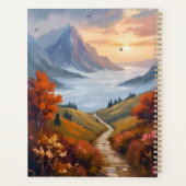 Herfstdagdromen | Geschilderd berglandschap in de Planner (Achterkant)