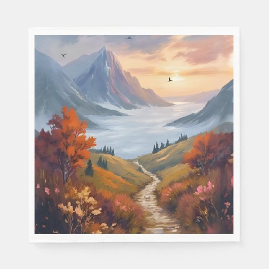 Herfstdagdromen | Geschilderd Berglandschap in de Servet (Voorkant)