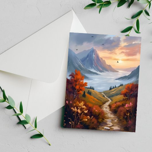 Herfstdagdromen | Herfstberglandschapkaart