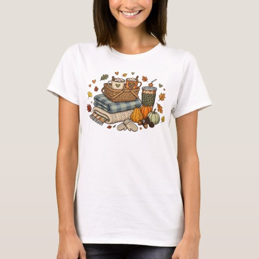 Herfstdagen Gezellige Nachten-Grappig T-shirt (Voorkant)