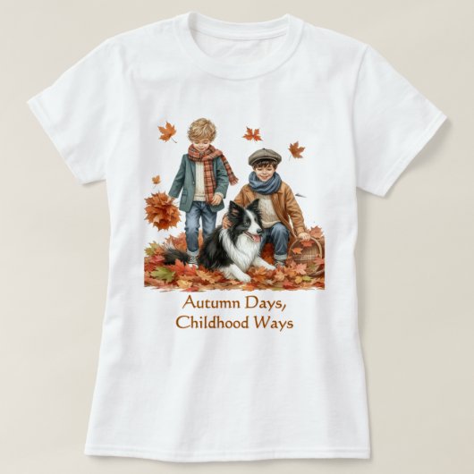 Herfstdagen Najaar Seizoen  T-shirt (Design voorkant)