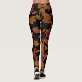 Herfstdaling in aangepaste zwart leggings (Achterkant)