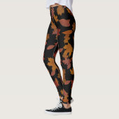 Herfstdaling in aangepaste zwart leggings (Links)