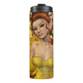 Herfstdans Fae Fantasy Art Thermosbeker (Voorkant)