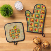Herfstdeken Ovenwant & Pannenlap Set (Top down)