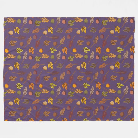 Herfstdekens Fleece Deken (Voorkant (Horizontaal))