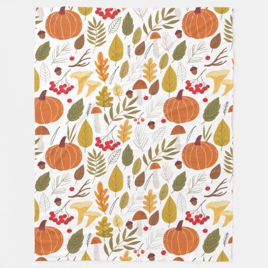 Herfstdekens Fleece Deken (Voorkant)