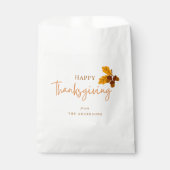 Herfstdennenappels Gelukkig Thanksgiving Bedankzakje (Voorkant)