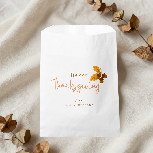 Herfstdennenappels Gelukkig Thanksgiving Bedankzakje