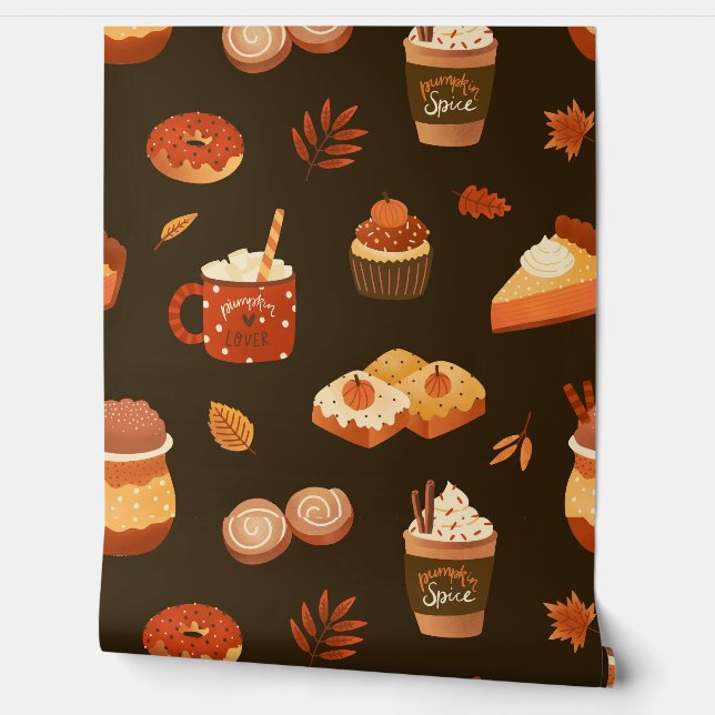 Herfstdesserts Behang (Afrollen)