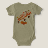 Herfstdieren baby bodysuit (Design achterkant)