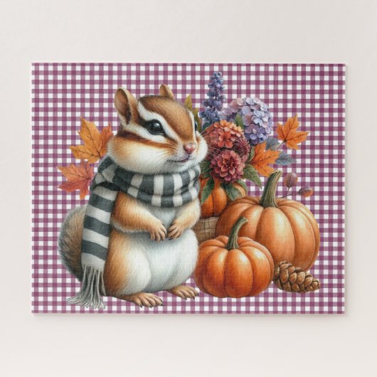 Herfstdieren puzzel (Horizontaal)