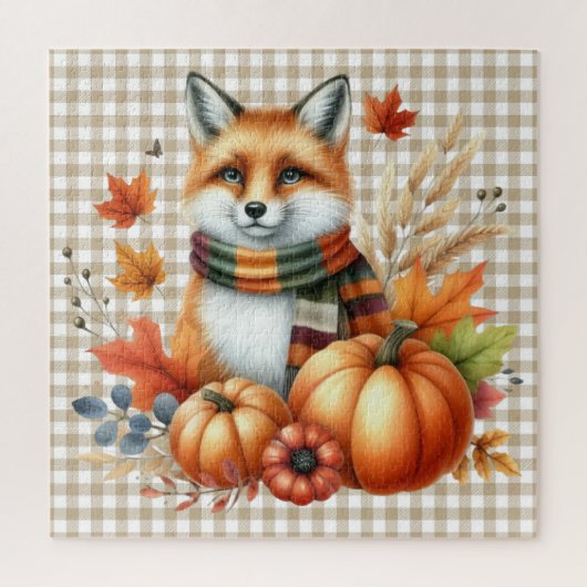 Herfstdieren puzzel (Verticaal)