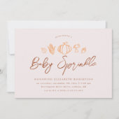 Herfstdingen | Boho Thanksgiving Baby shower Kaart (Voorkant)