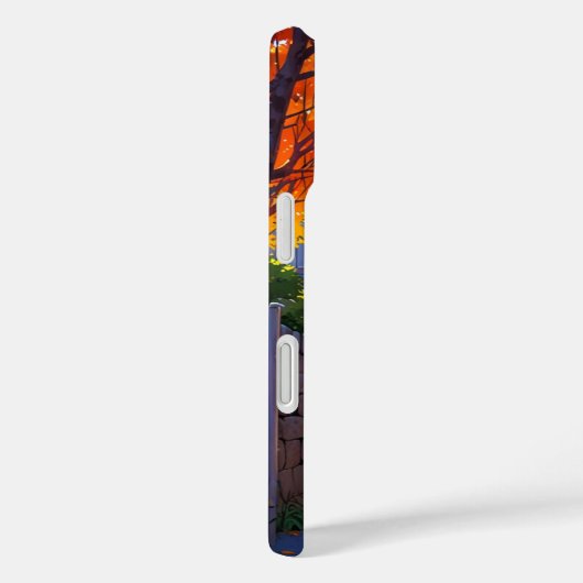 Herfstdorp zonsondergang Case-Mate iPhone case (Achterkant / Rechts)