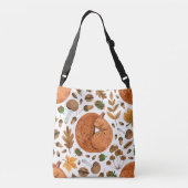 Herfstdromen: Waterverf Eekhoorn Haven Crossbody Tas (Achterkant)