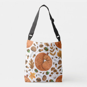 Herfstdromen: Waterverf Eekhoorn Haven Crossbody Tas