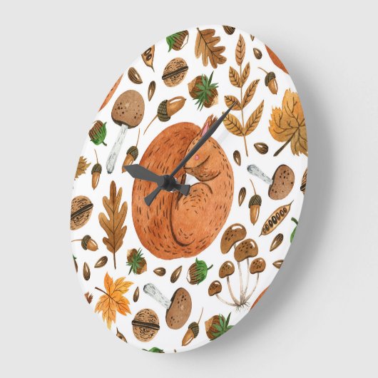 Herfstdromen: Waterverf Eekhoorn Haven Grote Klok (Hoek)