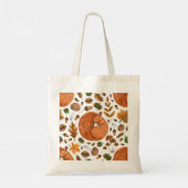 Herfstdromen: Waterverf Eekhoorn Haven Tote Bag (Achterkant)