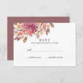 herfstdroom | Bruiloft Classic RSVP (Voorkant / Achterkant)