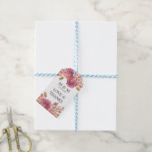 herfstdroom | Bruiloft Monogram Bedankt Favor Cadeaulabel (Met Touw)