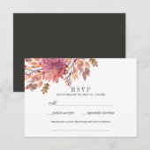 herfstdroom | Bruiloft RSVP song aanvraag Kaartje (Voorkant / Achterkant)