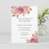 herfstdroom | Elegante bruiloft Kaart (Staand voorkant)