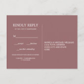 Herfstdroom | Trouw RSVP MAALTIJDKEUZE Uitnodiging Briefkaart (Achterkant)