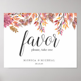 herfstdroom | Trouwvoorkeurteken Poster