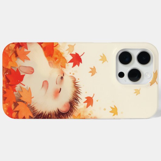 Herfstdutje voor egel Case-Mate iPhone case (Achterkant (horizontaal))