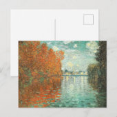 Herfsteffect bij Argenteuil door Monet, Briefkaart (Voorkant / Achterkant)