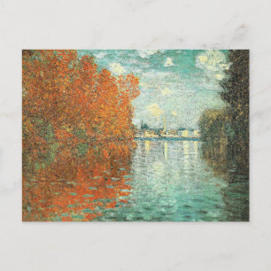 Herfsteffect bij Argenteuil door Monet, Briefkaart