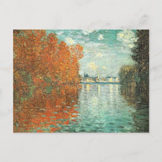 Herfsteffect bij Argenteuil door Monet, Briefkaart (Voorkant)