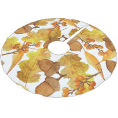 Herfsteikels: Waterverf Thanksgiving Design Kerstboom Rok (Gekanteld)