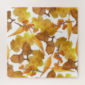 Herfsteikels: Waterverf Thanksgiving Design Legpuzzel (Horizontaal)
