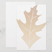 herfsteikenblad briefpapier (Voorkant / Achterkant)