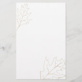 herfsteikenblad briefpapier (Voorkant)