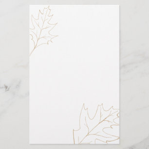 herfsteikenblad briefpapier