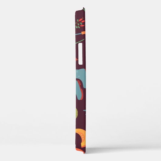 Herfstelementen, donkere achtergrond,  Case-Mate iPhone case (Achterkant / Rechts)