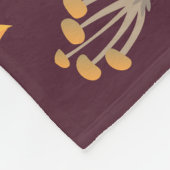 Herfstelementen, donkere achtergrond, fleece deken (Hoek)