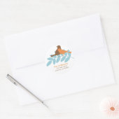 Herfsten Adresetiketten rond de ronde Sticker (Envelop)