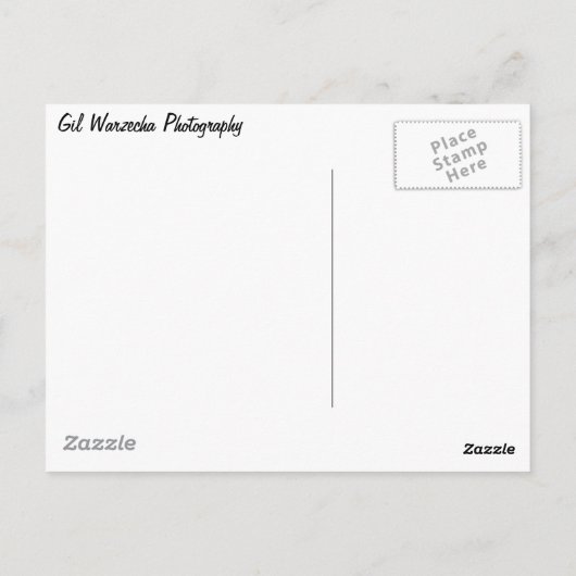 Herfsten, bevroren briefkaart (Achterkant)